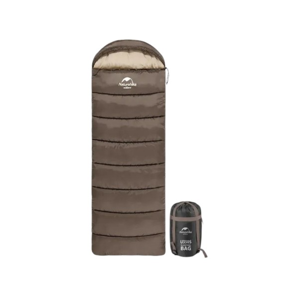 Фото - Спальный мешок Naturehike U350 NH20MSD07 Brown (6927595767221-R)